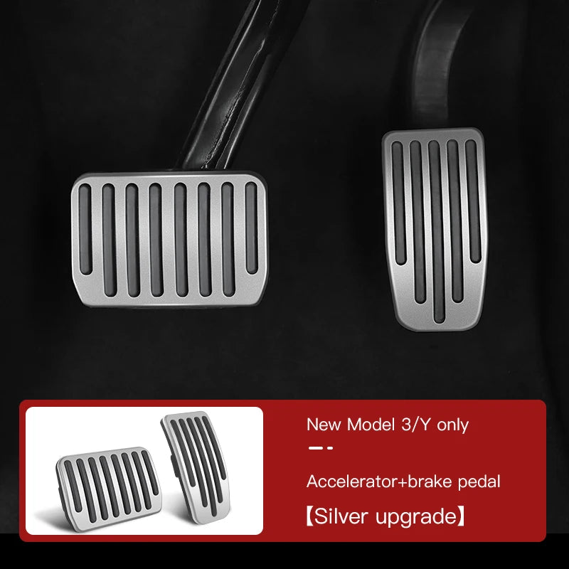 For Tesla Model 3 Model Y 2017 to 2023 Foot Pedal Fuel Brake Pedal Rest Pedal Pads For Tesla Car Accessories RISE DEFENSE SYSTEMS.AI PRODUCTS