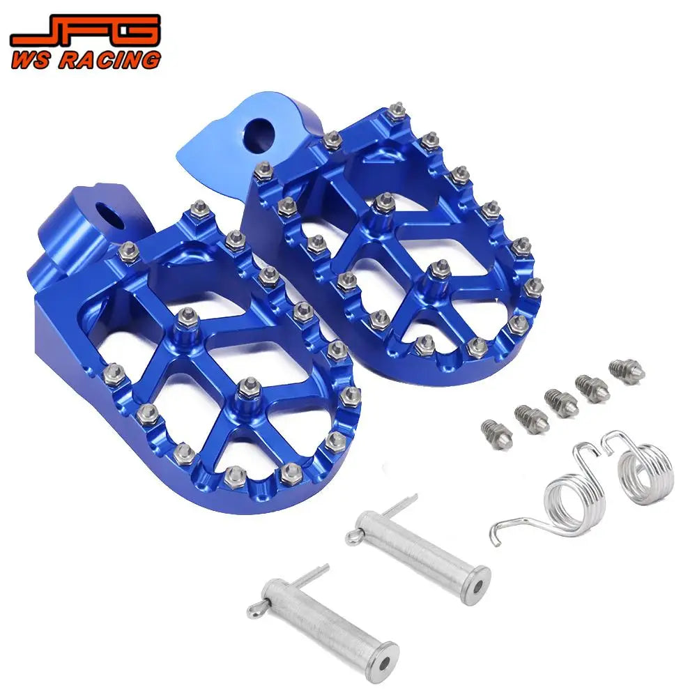 Motorcycle CNC Foot Pegs Rests Footpegs Footrests For Yamaha YZ65 YZ85 YZ125 YZ250 YZ 65 85 125 250 250F 125X 450F WR 250F 450F RISE DEFENSE SYSTEMS.AI PRODUCTS