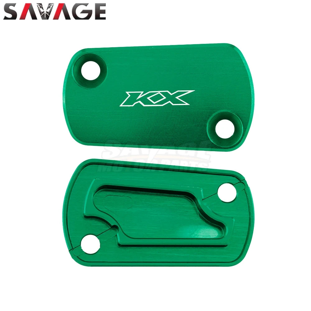 For KAWASAKI KX250 KX450 KX 250 450 2019-2024 Front Rear Brake Clutch Reservoir Cover CNC Motorcycle Accessories Oil Pump Cap RISE DEFENSE SYSTEMS.AI PRODUCTS
