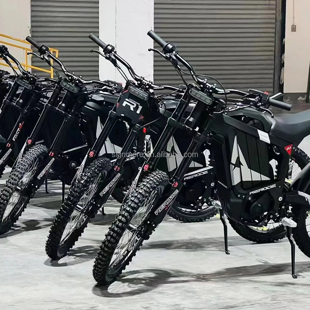 Powerful electric dirt bike 8000w rerode r1 35ah cheap electric motorcycle suron 72v RISE DEFENSE SYSTEMS.AI PRODUCTS