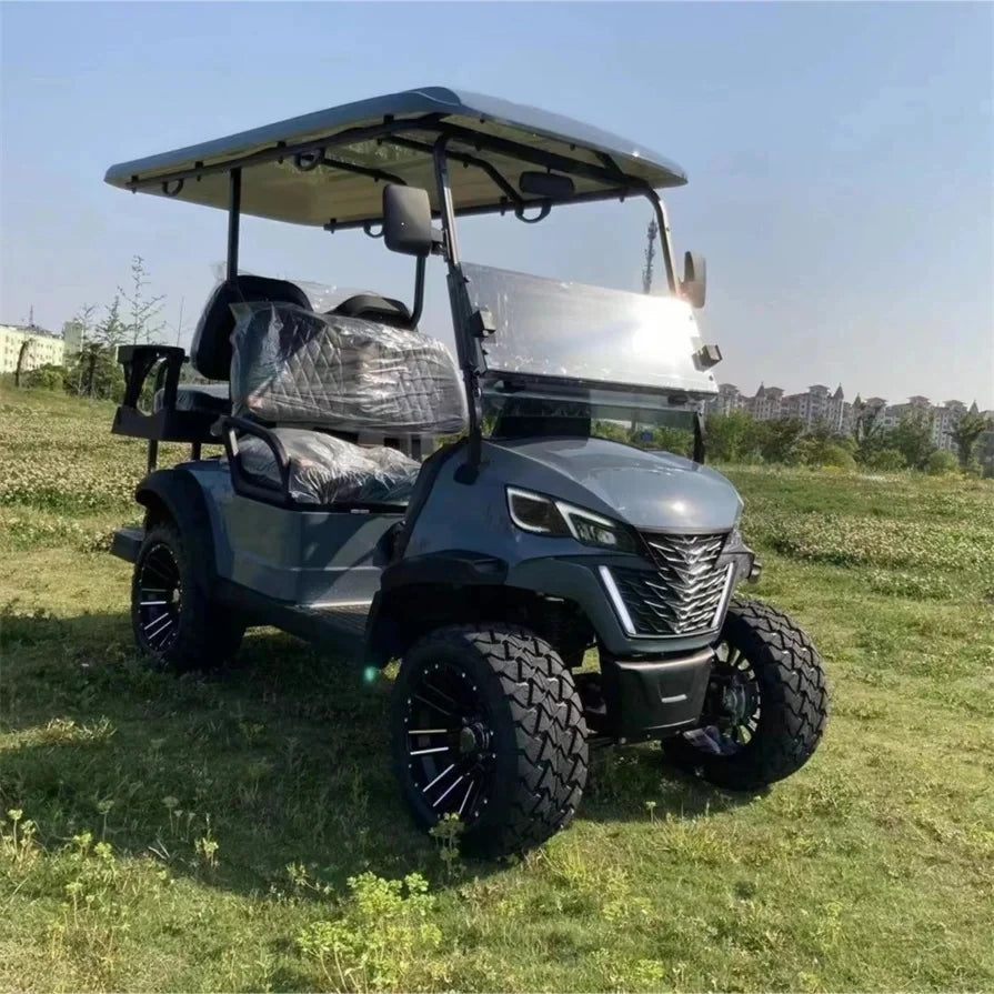Customize New Club Sightseeing Golf Car 4/6 Seater 48V 60V Off-road Solar Electric Golf Cart RISE DEFENSE SYSTEMS.AI PRODUCTS
