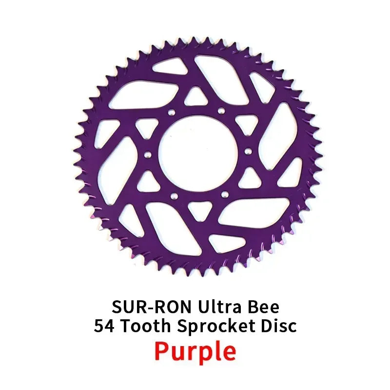For SUR-RON Ultra Bee 54 Tooth Sprocket Disc Sur Ron E-bike Off-road Motorcycle Accessories Surron SUR RON RISE DEFENSE SYSTEMS.AI PRODUCTS