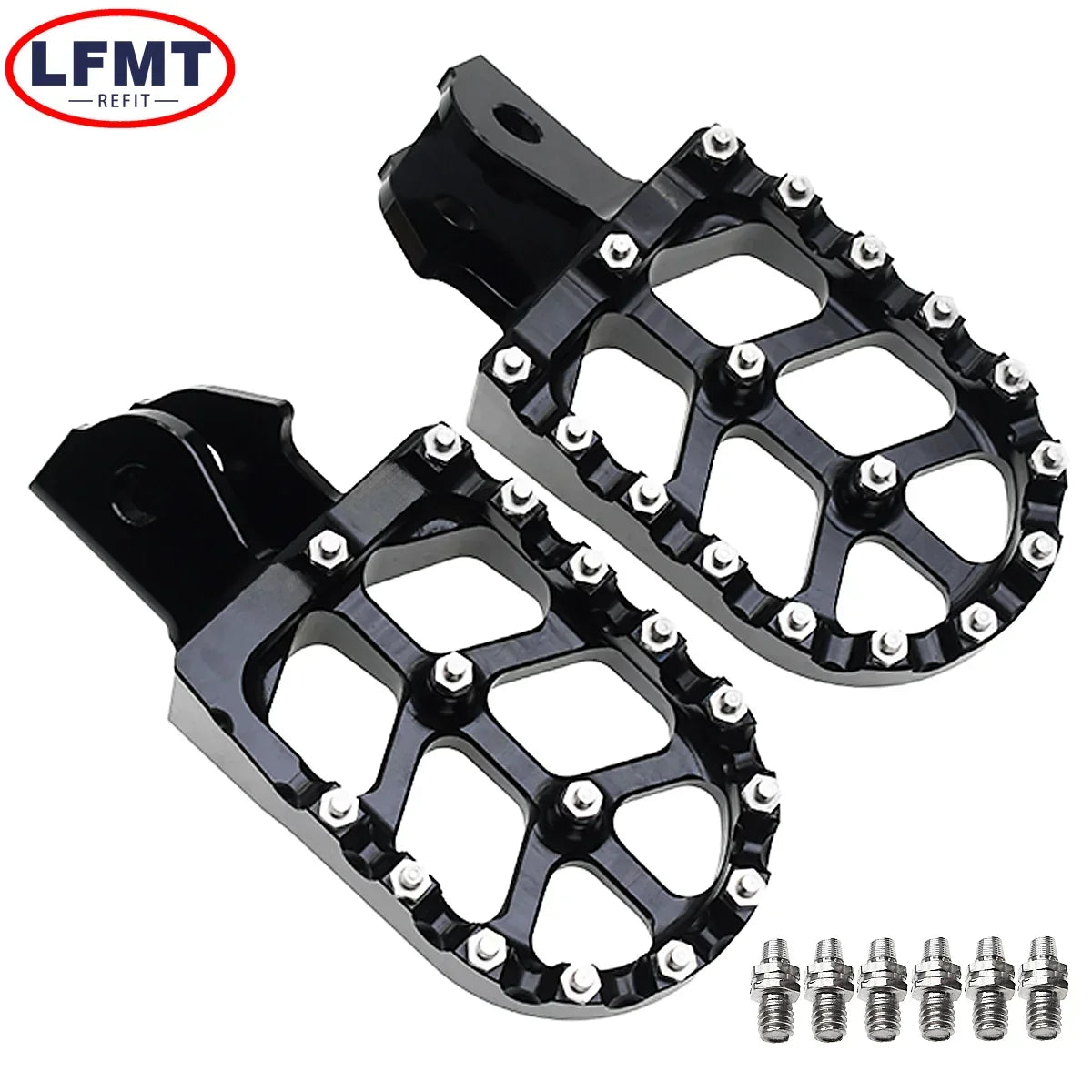 Motorcycle CNC Footpegs Foot Pegs Rests Pedals For Sur-Ron Surron Sur ron Light Bee S Light Bee X Off-Road Electric Foot Pedals RISE DEFENSE SYSTEMS.AI PRODUCTS