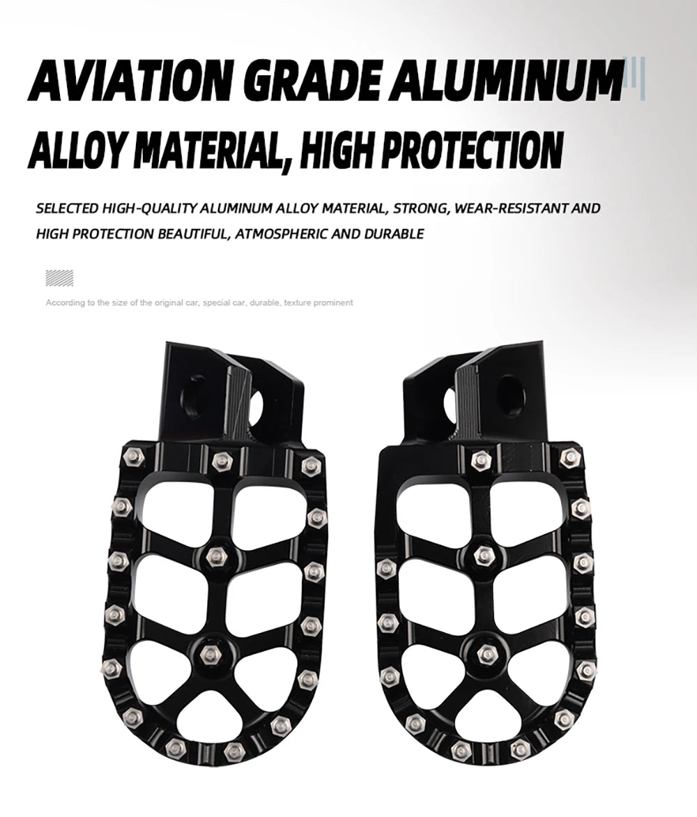Motorcycle FootRest Footpegs Foot Pegs Pedal For YAMAHA TTR 90 110 125 250 TTR250 YZ80 YZ125 YZ250 YZ WR 200 250 500 Accessories RISE DEFENSE SYSTEMS.AI PRODUCTS