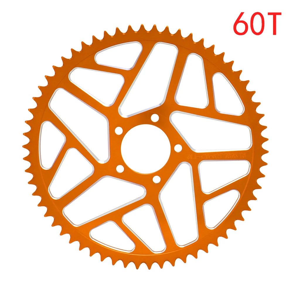 Motorcycle 48T 54T 60T 7075 Aviation Aluminum Alloy Rear Chain Sprocket For Surron Sur-Ron Sur Ron Lightbee X S Segway X160 X260 RISE DEFENSE SYSTEMS.AI PRODUCTS