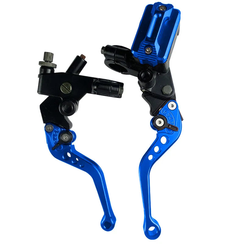 CNC One Pair 7/8" 22mm Universal Motorcycle Brake Master Cylinder Lever Cable Clutch Reservoir For Scooter Sport Dirt Bike RISE DEFENSE SYSTEMS.AI PRODUCTS