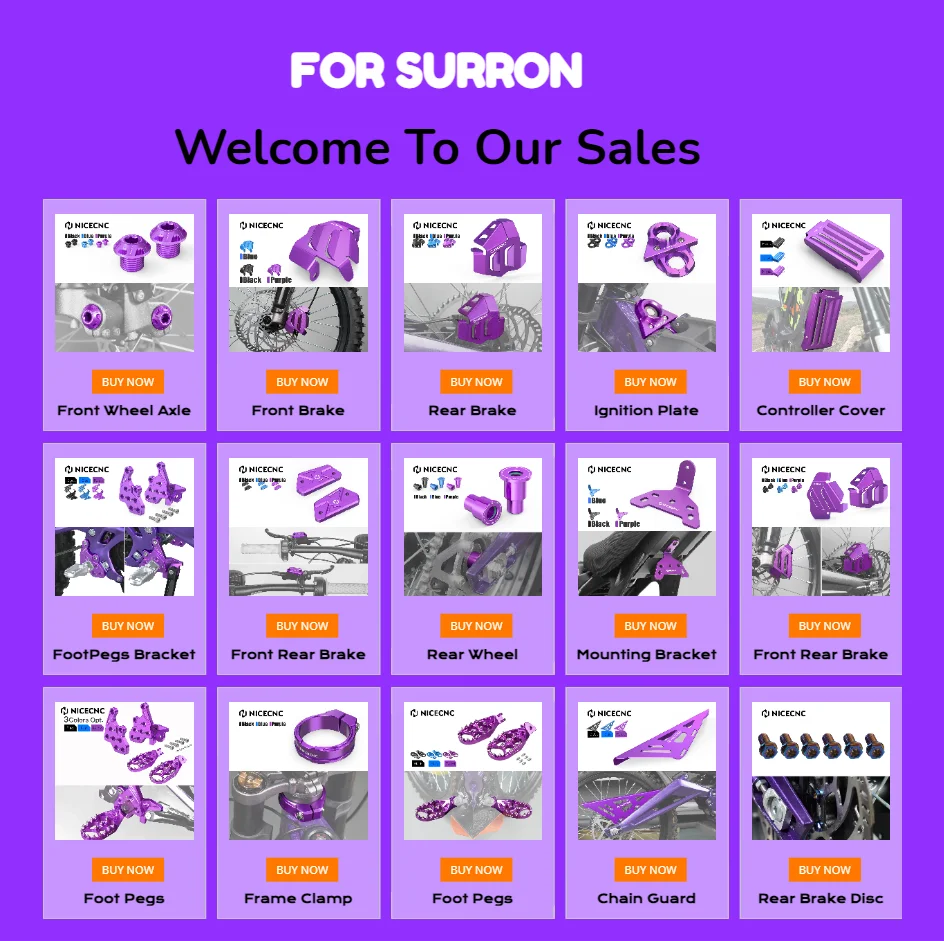 For Surron light bee X light bee S L1E Segway X160 Segway X260 Sur ron Dirt Bike NiceCNC Controller Cover & Engine Chassis Guard RISE DEFENSE SYSTEMS.AI PRODUCTS