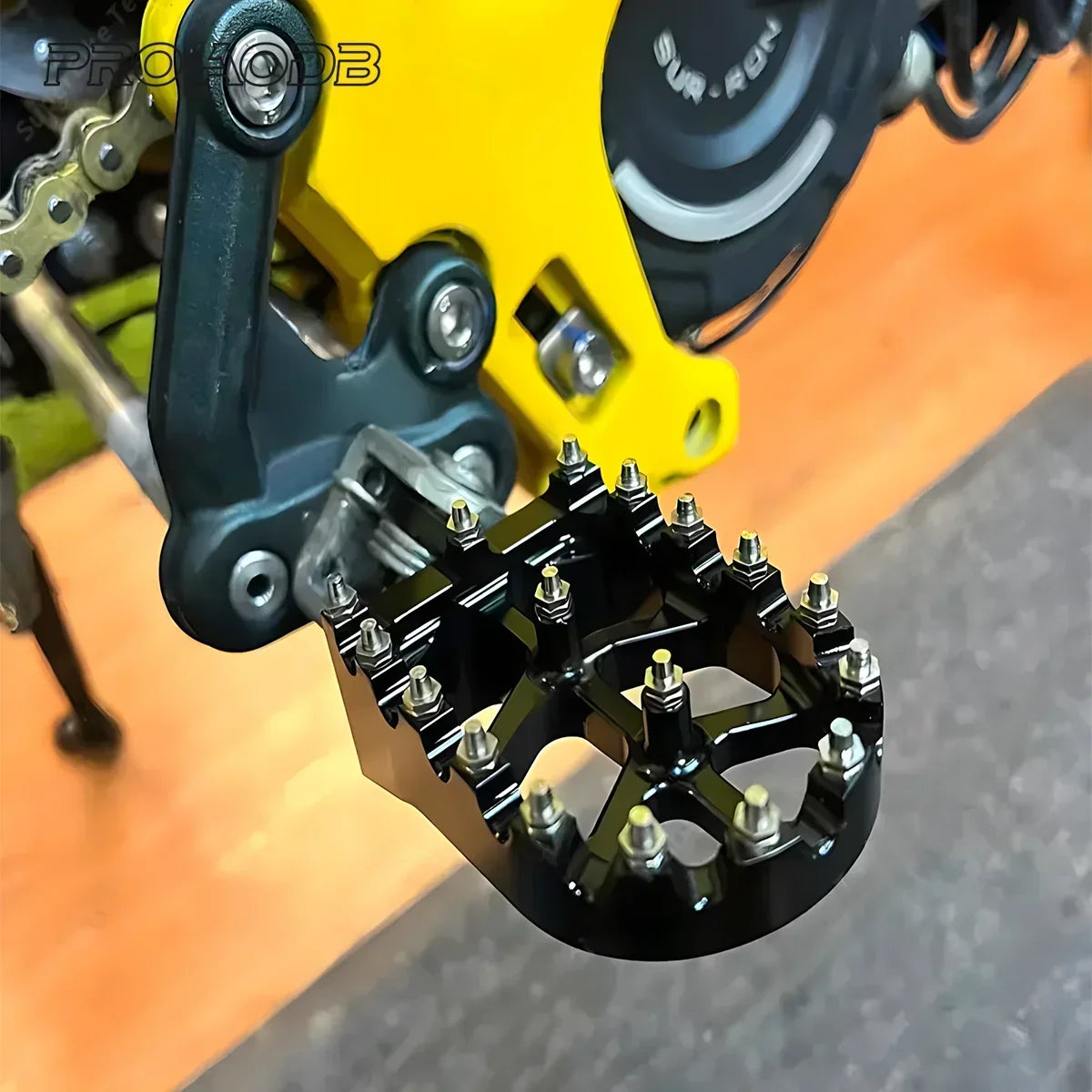 Motocross CNC Forge Footpegs Foot Pegs Rests Pedals For Surron Sur-Ron Light Bee X/S and Talaria Electric Dirt Bike Footrest RISE DEFENSE SYSTEMS.AI PRODUCTS