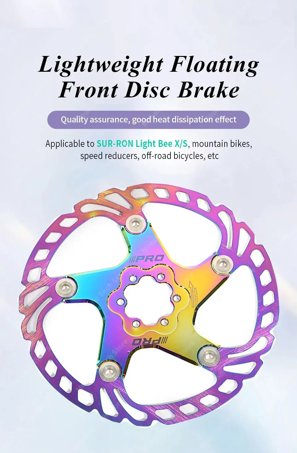 For SURRON Light Bee X Light weight Floating Front Disc BrakeOff-road Parts SUR-RON RISE DEFENSE SYSTEMS.AI PRODUCTS