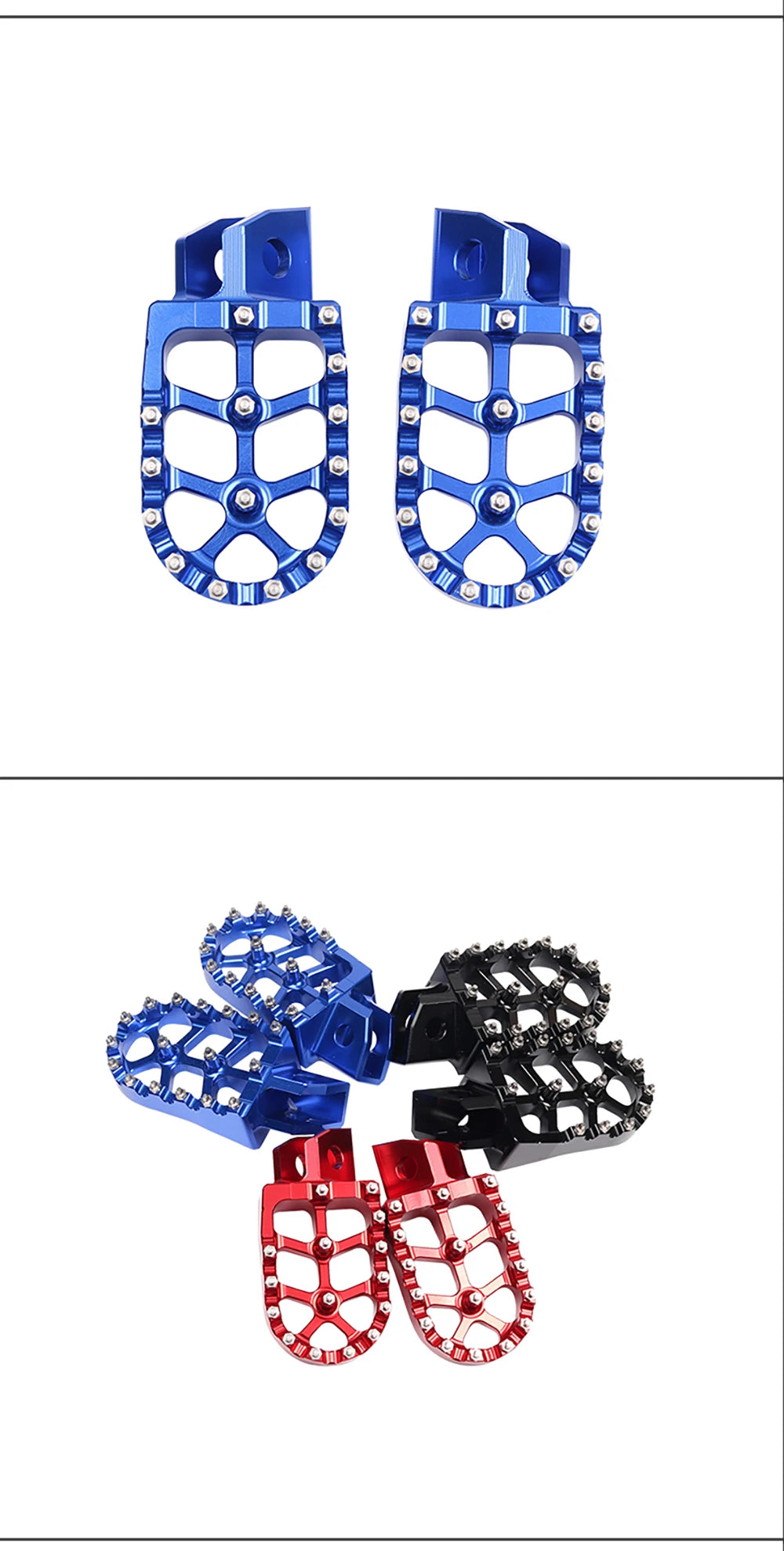 Motorcycle FootRest Footpegs Foot Pegs Pedal For YAMAHA TTR 90 110 125 250 TTR250 YZ80 YZ125 YZ250 YZ WR 200 250 500 Accessories RISE DEFENSE SYSTEMS.AI PRODUCTS