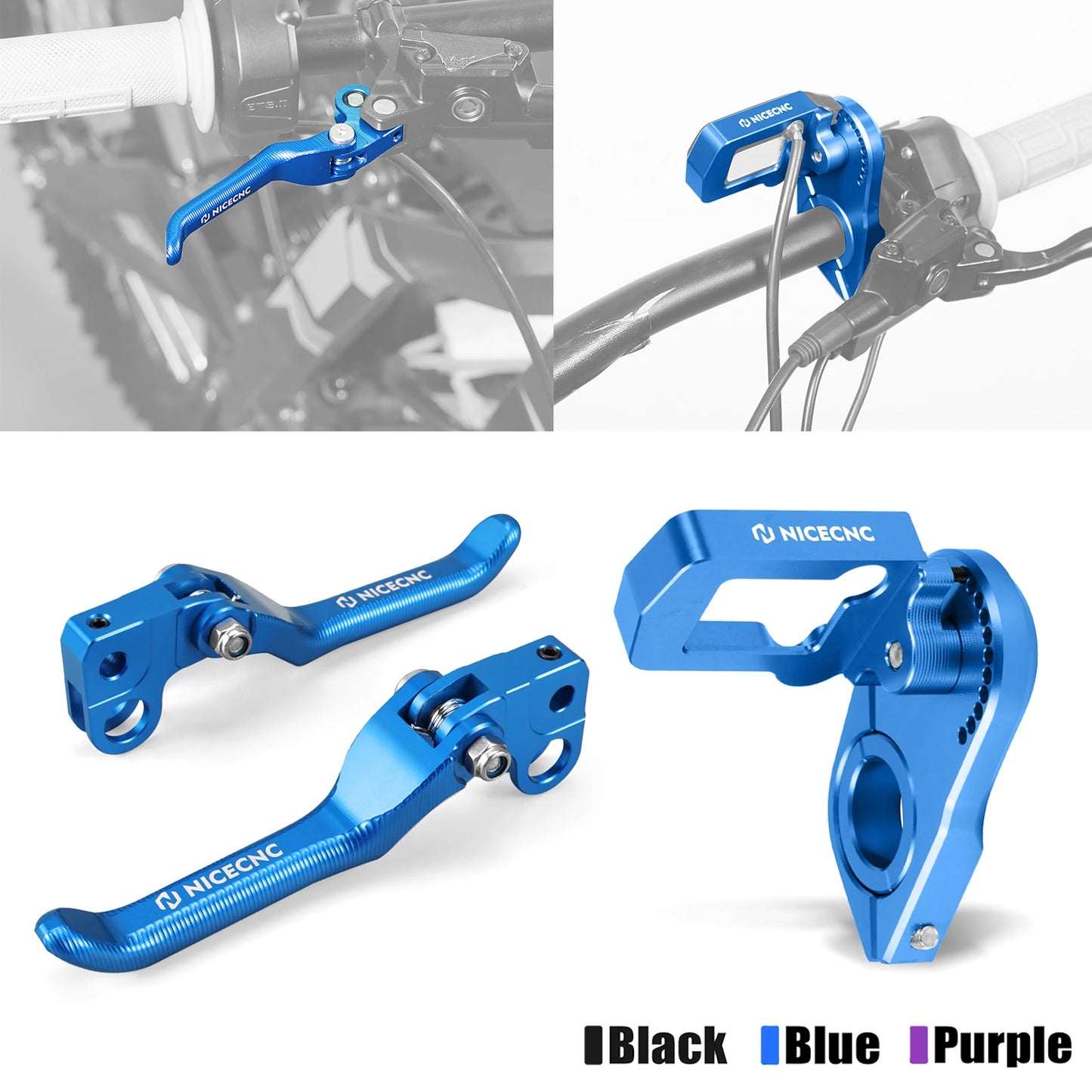 For Sur-Ron Surron Light Bee X S L1E Segway X 160 260 Adjustable Digital Display Relocation Bracket & Front Rear Brake Levers