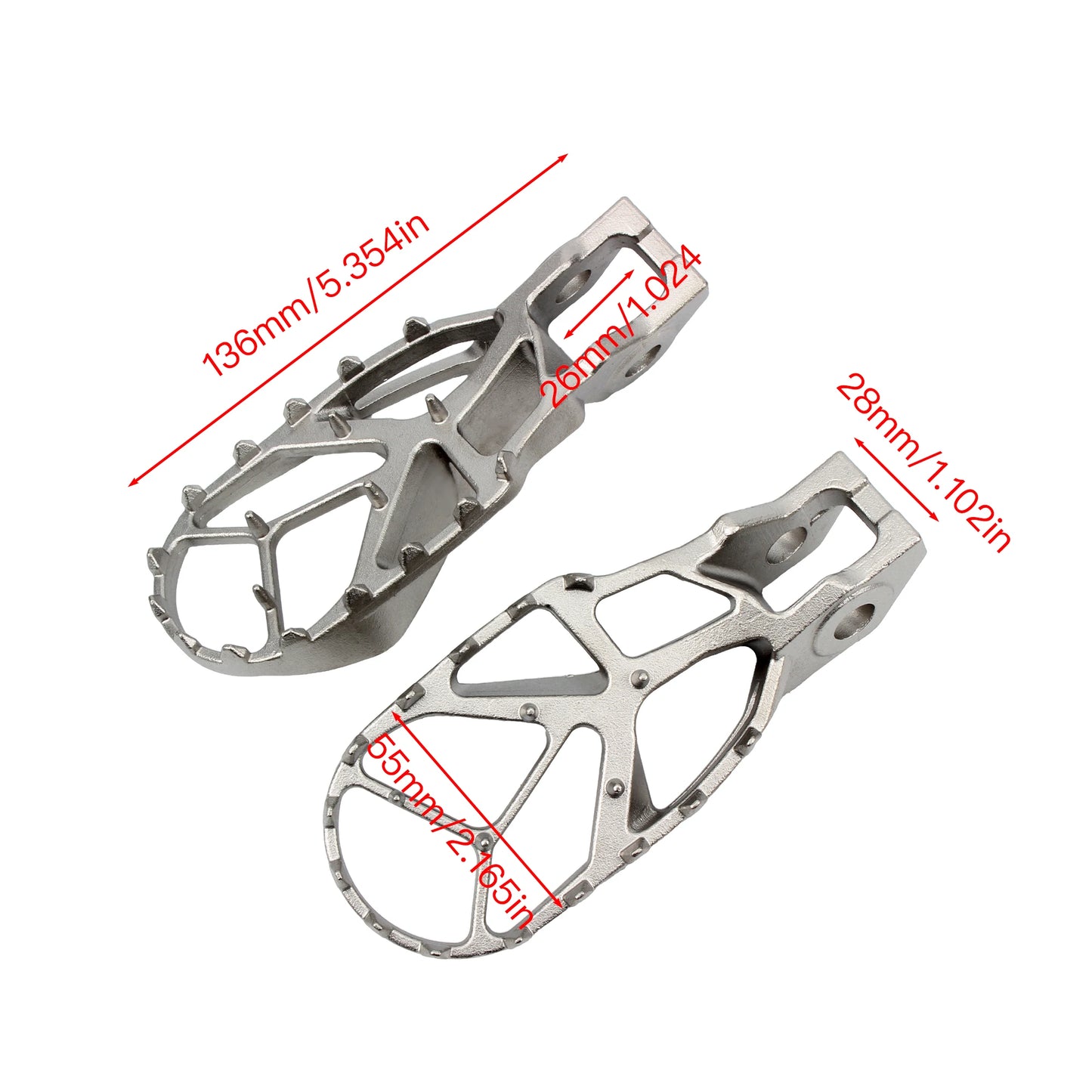 Motorcycle Foot Pegs Stainless Steel Pedal For KTM SX 125 150 250 SXF XC 350 450 2018-2024 Motocross Accessories Dirt Bike RISE DEFENSE SYSTEMS.AI PRODUCTS