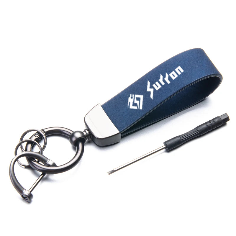 Fantastic Skin feel leather metal keychain For SURRON 48T 52T 54T 58T 64T Motorcycle accessories