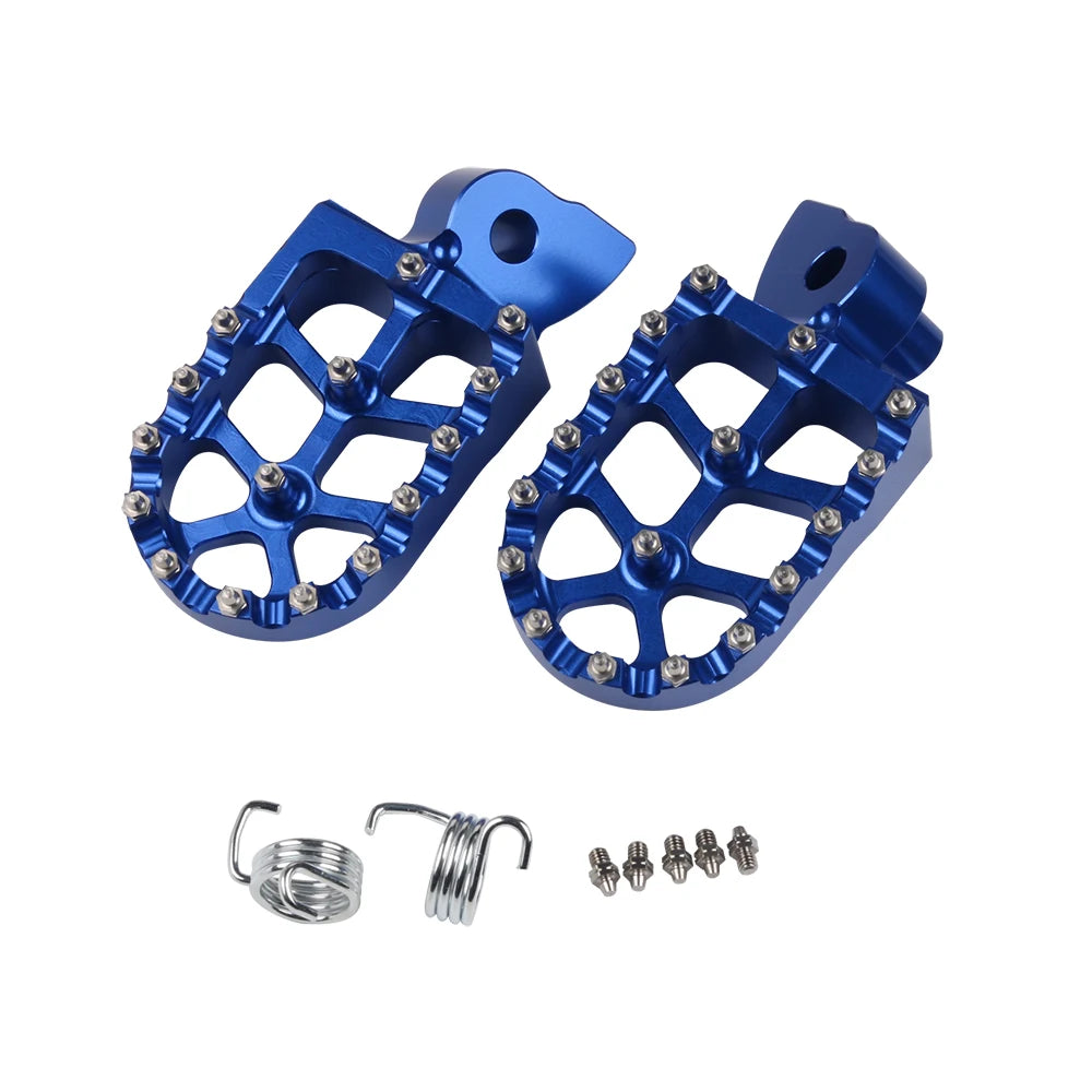 Motorcycle CNC Foot Pegs Footpeg Pedals FootRest For YAMAHA YZ 65 85 125 250 125X 250X 250FX 450FX WR 250F 450F YZF WRF 250 450 RISE DEFENSE SYSTEMS.AI PRODUCTS
