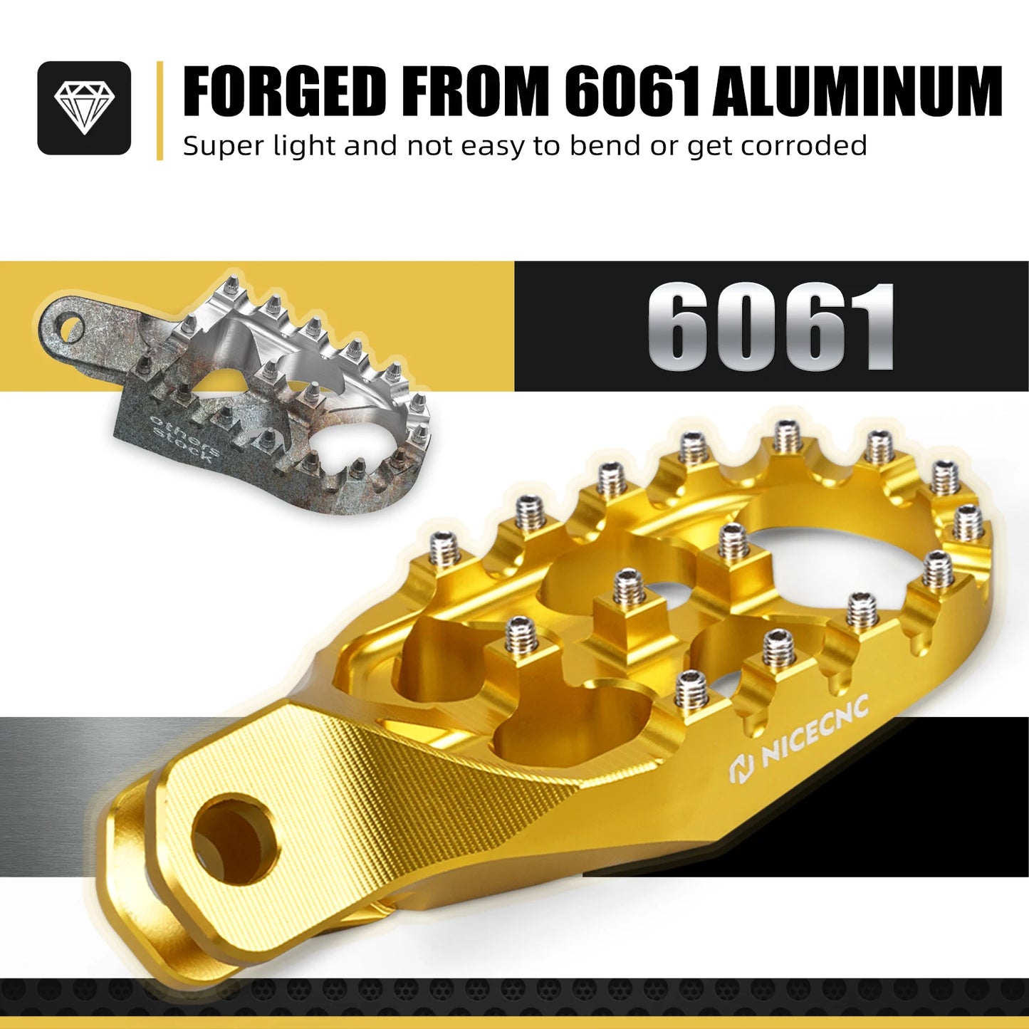 NICECNC For Suzuki DRZ400S 2000-2024 DRZ400SM 2005-2024 DR-Z400S DR-Z400SM Motorcycle Lengthened Enlarged Footpeg Footrest Pedal RISE DEFENSE SYSTEMS.AI PRODUCTS