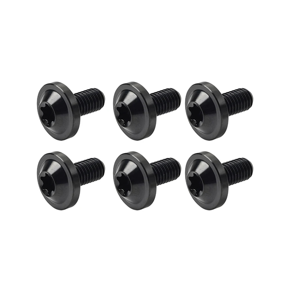 6pcs M6x10mm Titanium Alloy Bolts Truss Torx Head Screws Universal For Bike Motorcycle RISE DEFENSE SYSTEMS.AI PRODUCTS