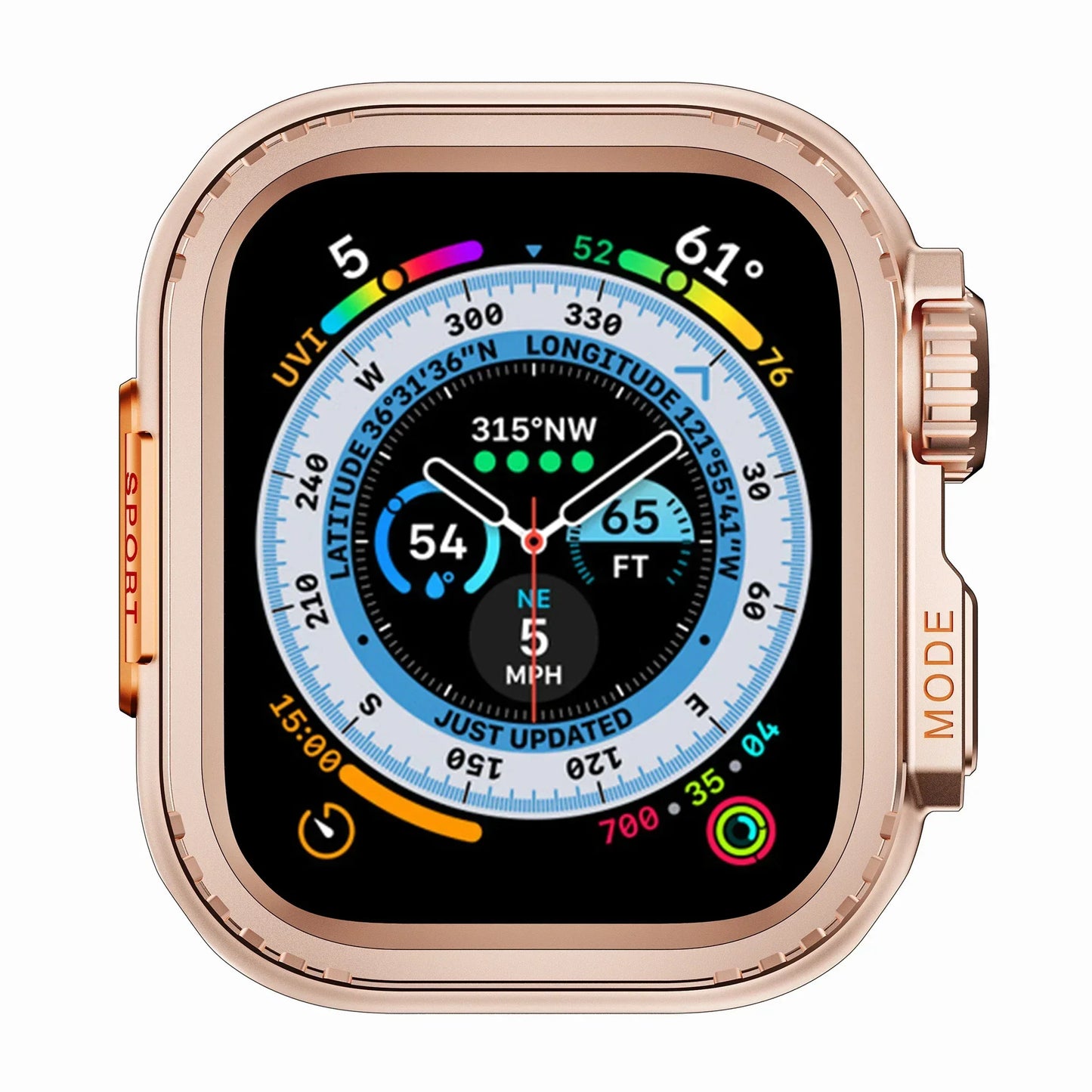 Metal Cover for Apple Watch Ultra 1 2 49mm 45mm Case Metal Shell for IWatch Series 10 46mm 9 8 7 6 5 4 3 SE Frame Protector 44mm RISE DEFENSE SYSTEMS.AI PRODUCTS
