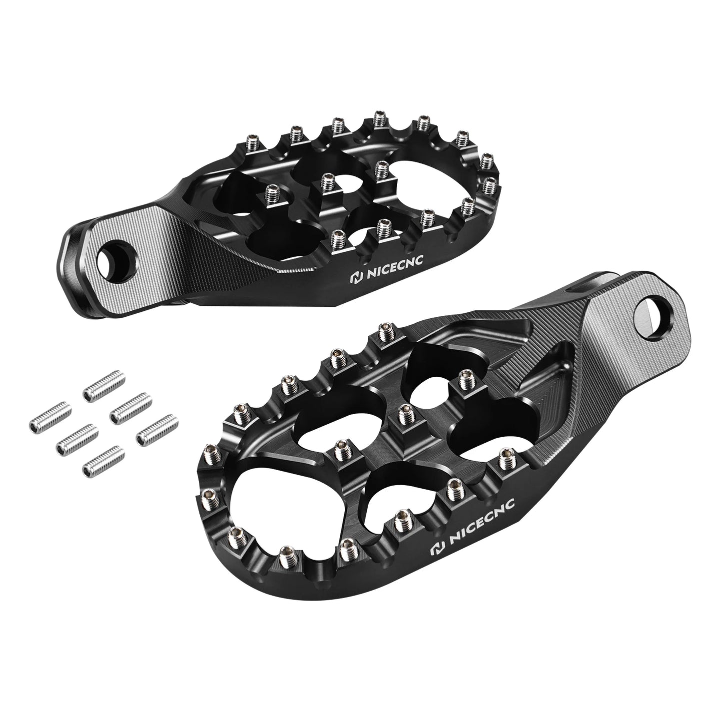 NICECNC For Suzuki DRZ400S 2000-2024 DRZ400SM 2005-2024 DR-Z400S DR-Z400SM Motorcycle Lengthened Enlarged Footpeg Footrest Pedal RISE DEFENSE SYSTEMS.AI PRODUCTS