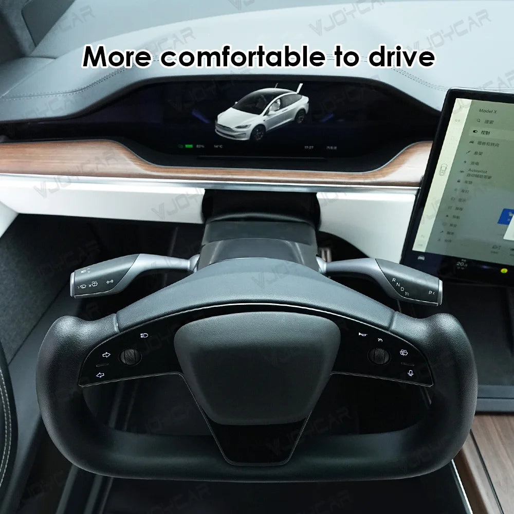 Opearting Gear Lever for Tesla Model S X Model 3 Highland Physcial Turn Signal Gear Shifter Lever Turning Stalk Handle RISE DEFENSE SYSTEMS.AI PRODUCTS