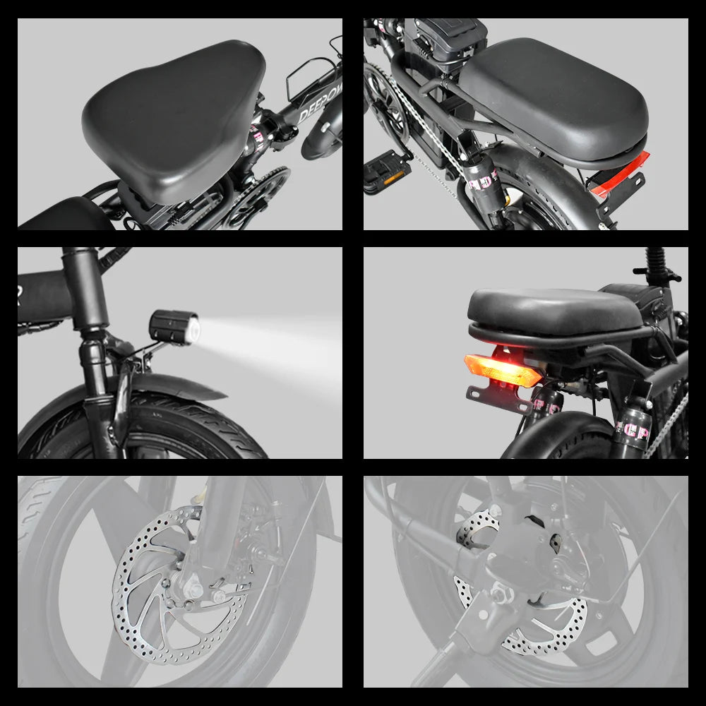 DeePower K300 14inch Mini Folding Ebike for Adults, Electric Bike,Electric Bicycle with Lithium Battery,20MPH Commuting e-bike RISE DEFENSE SYSTEMS.AI PRODUCTS