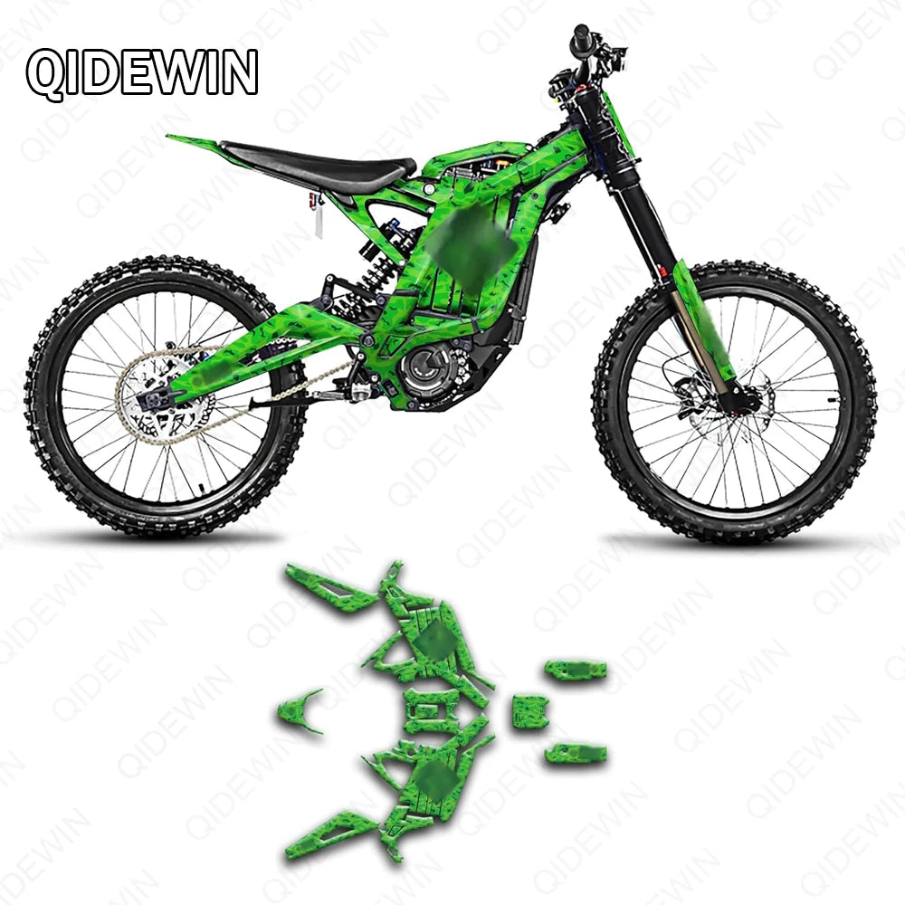 Decorative decals for SURRON Light bee X/S motorcyclesPaint protection filmPersonalized decorative stickers RISE DEFENSE SYSTEMS.AI PRODUCTS