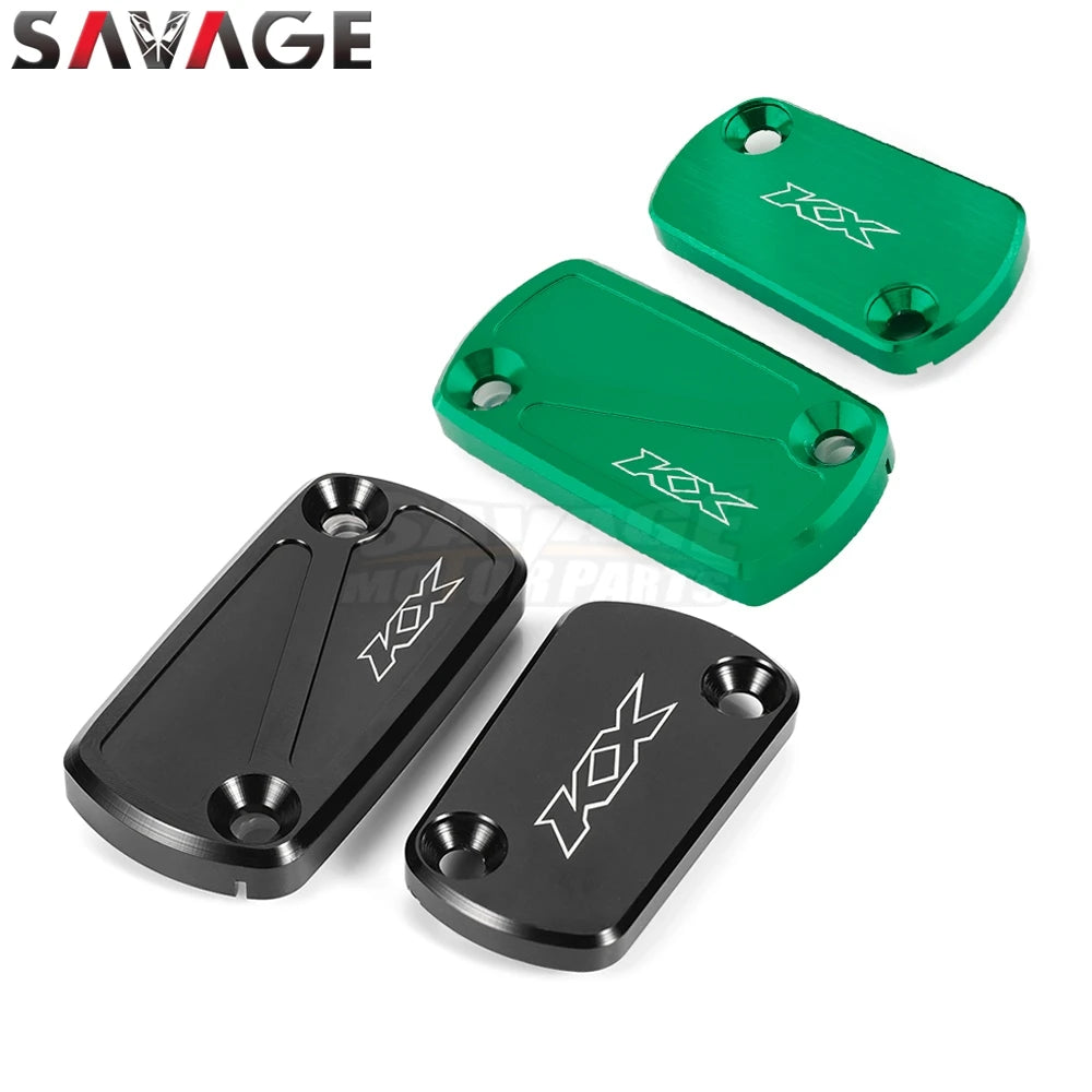 For KAWASAKI KX250 KX450 KX 250 450 2019-2024 Front Rear Brake Clutch Reservoir Cover CNC Motorcycle Accessories Oil Pump Cap RISE DEFENSE SYSTEMS.AI PRODUCTS