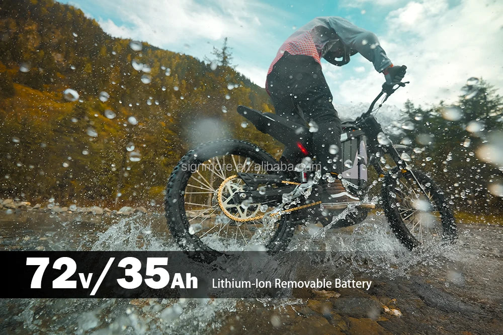 Powerful electric dirt bike 8000w rerode r1 35ah cheap electric motorcycle suron 72v RISE DEFENSE SYSTEMS.AI PRODUCTS