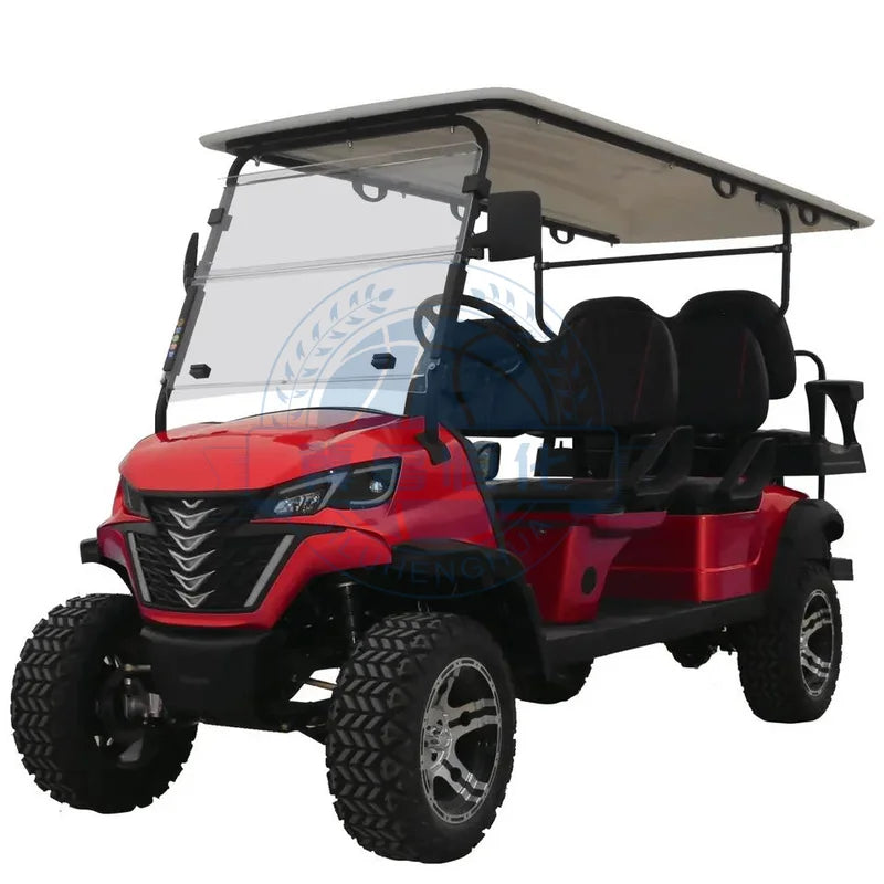Customize New Club Sightseeing Golf Car 4/6 Seater 48V 60V Off-road Solar Electric Golf Cart RISE DEFENSE SYSTEMS.AI PRODUCTS