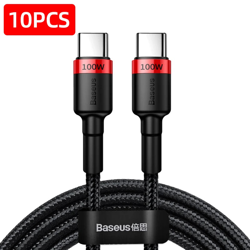 Baseus-USB C to USBC Cable, PD Fast Charging Cable, MacBook, Samsung, Xiaomi Phone, 2M Quick Charge, 3.0 A, Type C, 100W RISE DEFENSE SYSTEMS.AI PRODUCTS