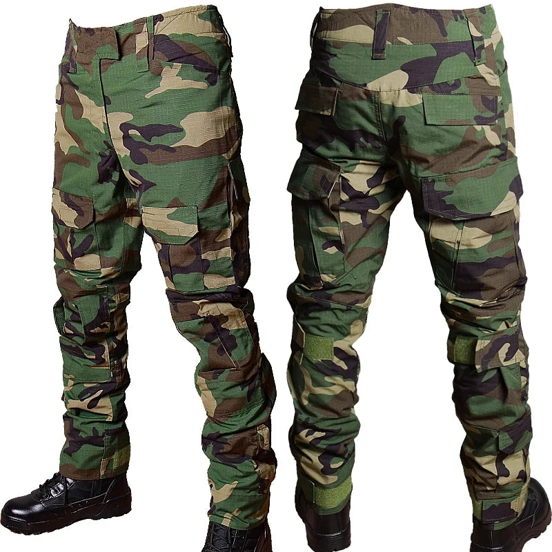 Snake Camo Tactical Sets Men Autumn Breathable Long Sleeve Tshirts+Outdoor Multi-pocket Pants 2 Pcs Suits Training Cargo Set RISE DEFENSE SYSTEMS.AI PRODUCTS