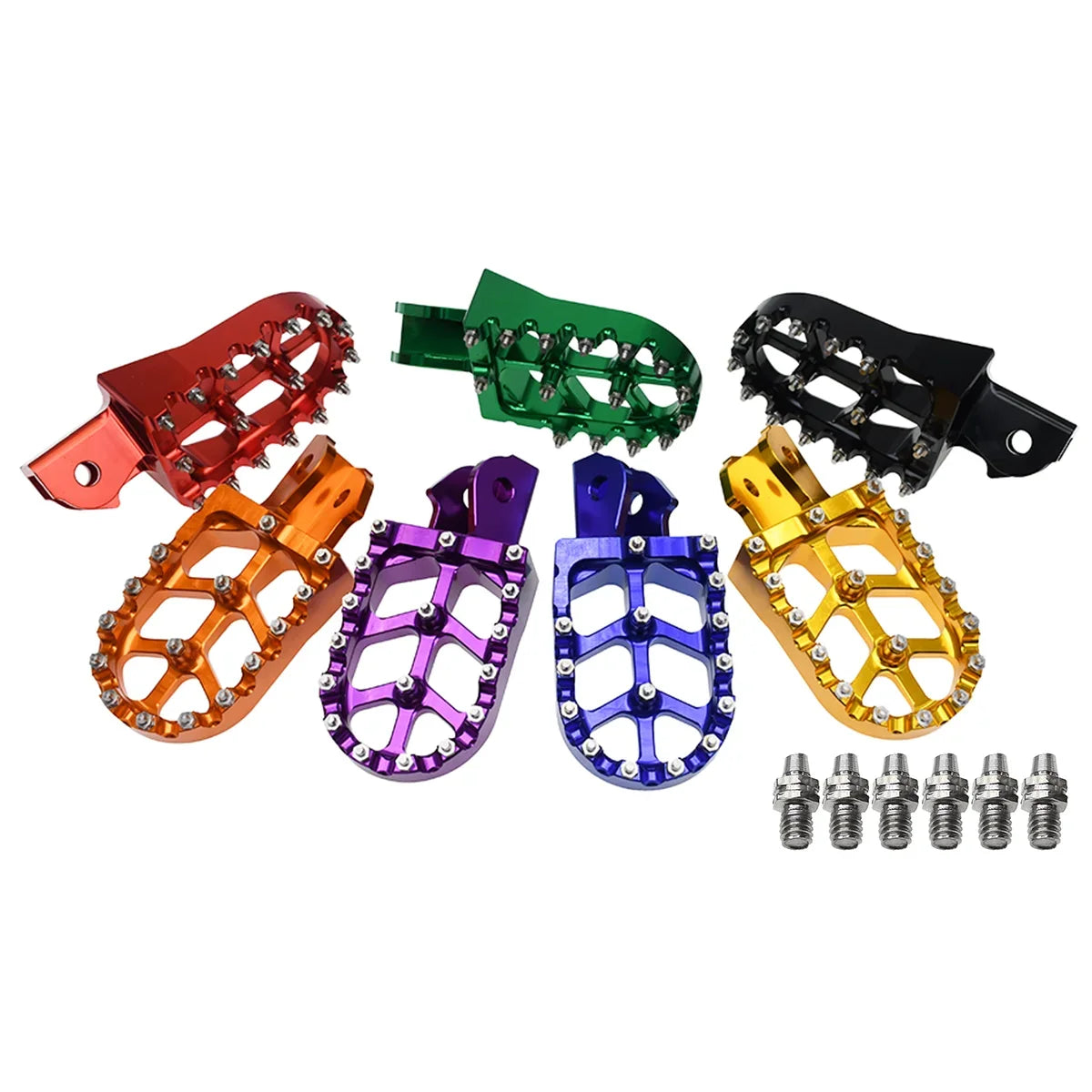 Motocross CNC Forge Footpegs Foot Pegs Rests Pedals For Surron Sur-Ron Light Bee X/S and Talaria Electric Dirt Bike Footrest RISE DEFENSE SYSTEMS.AI PRODUCTS