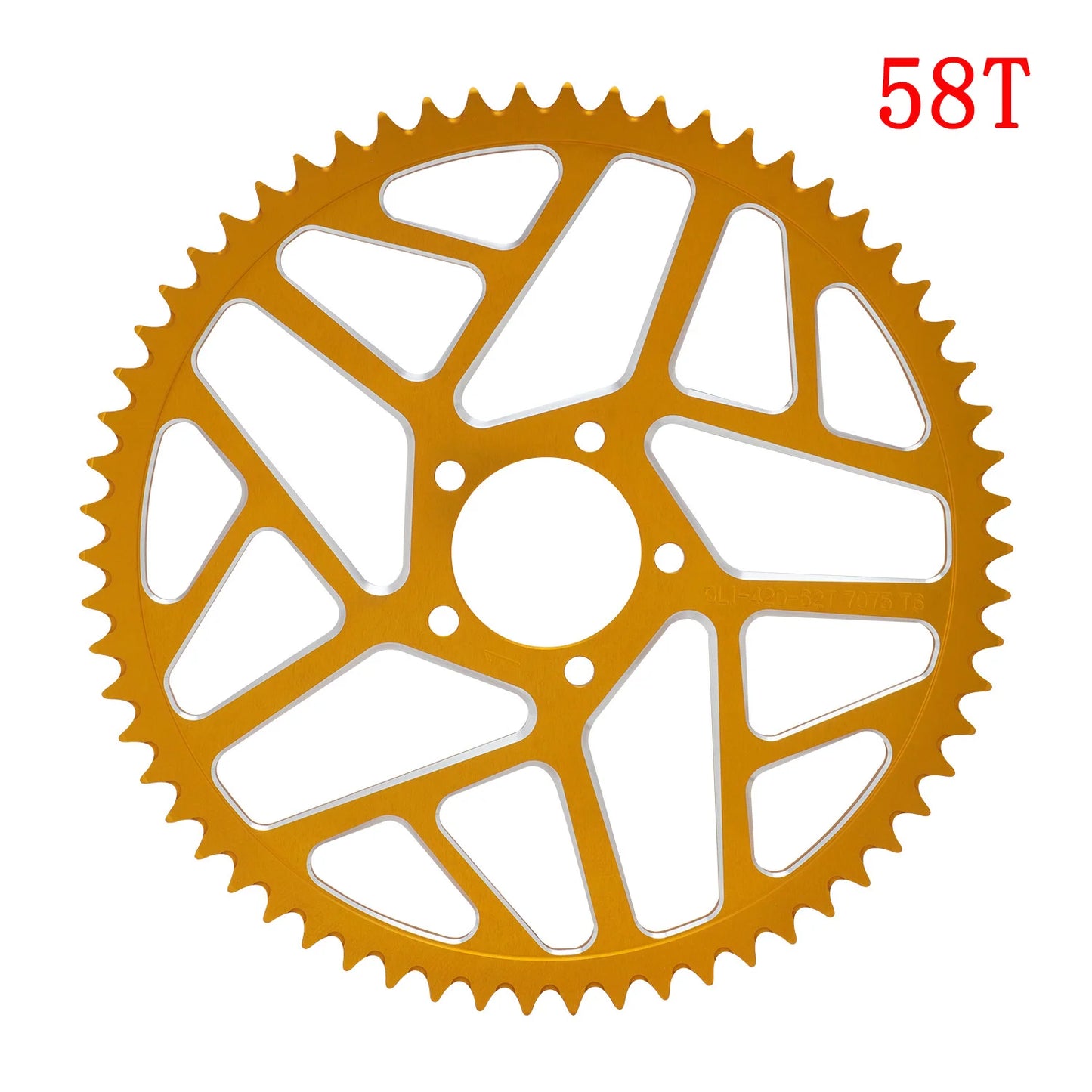 Motorcycle 7075 Aviation Aluminum Alloy 58T 62T Chain Sprocket For Sur Ron Surron Lightbee S X Segway X160 X260 Talaria Sting RISE DEFENSE SYSTEMS.AI PRODUCTS
