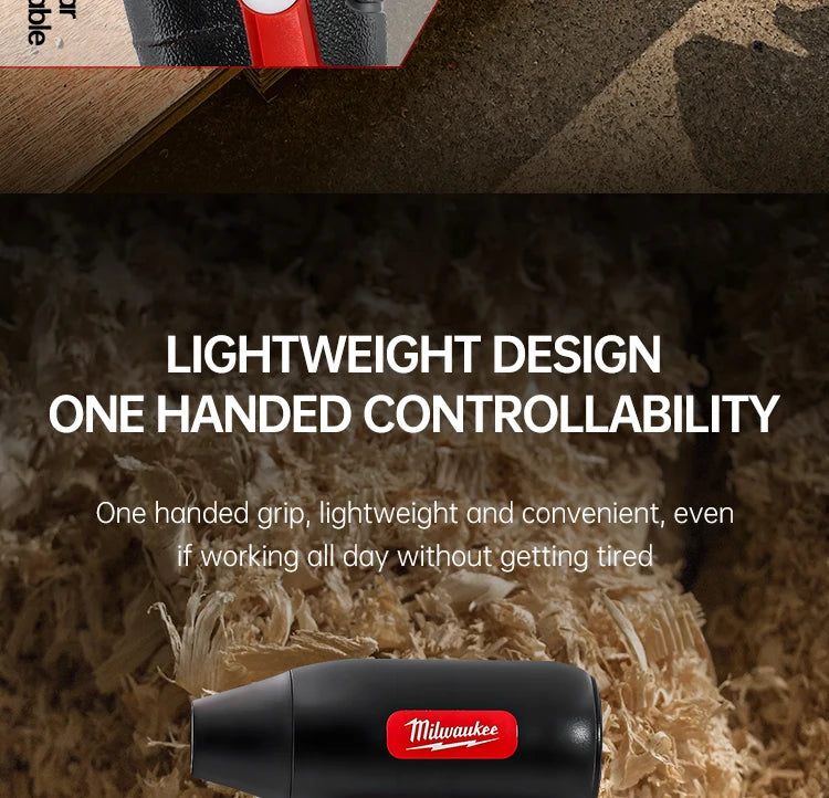 Milwaukee Mini Turbo Jet Fan Electric Air Duster Adjustable wind speed Turbo Violent Blower Rechargeable with Light Car Cleaning RISE DEFENSE SYSTEMS.AI PRODUCTS