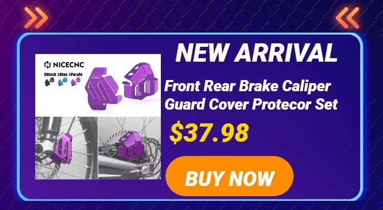 NICECNC For Surron Light Bee X S L1E Segway X160 X260 Surron Electric Dirt Bike Front Rear Brake Caliper Guard Cover Protector RISE DEFENSE SYSTEMS.AI PRODUCTS
