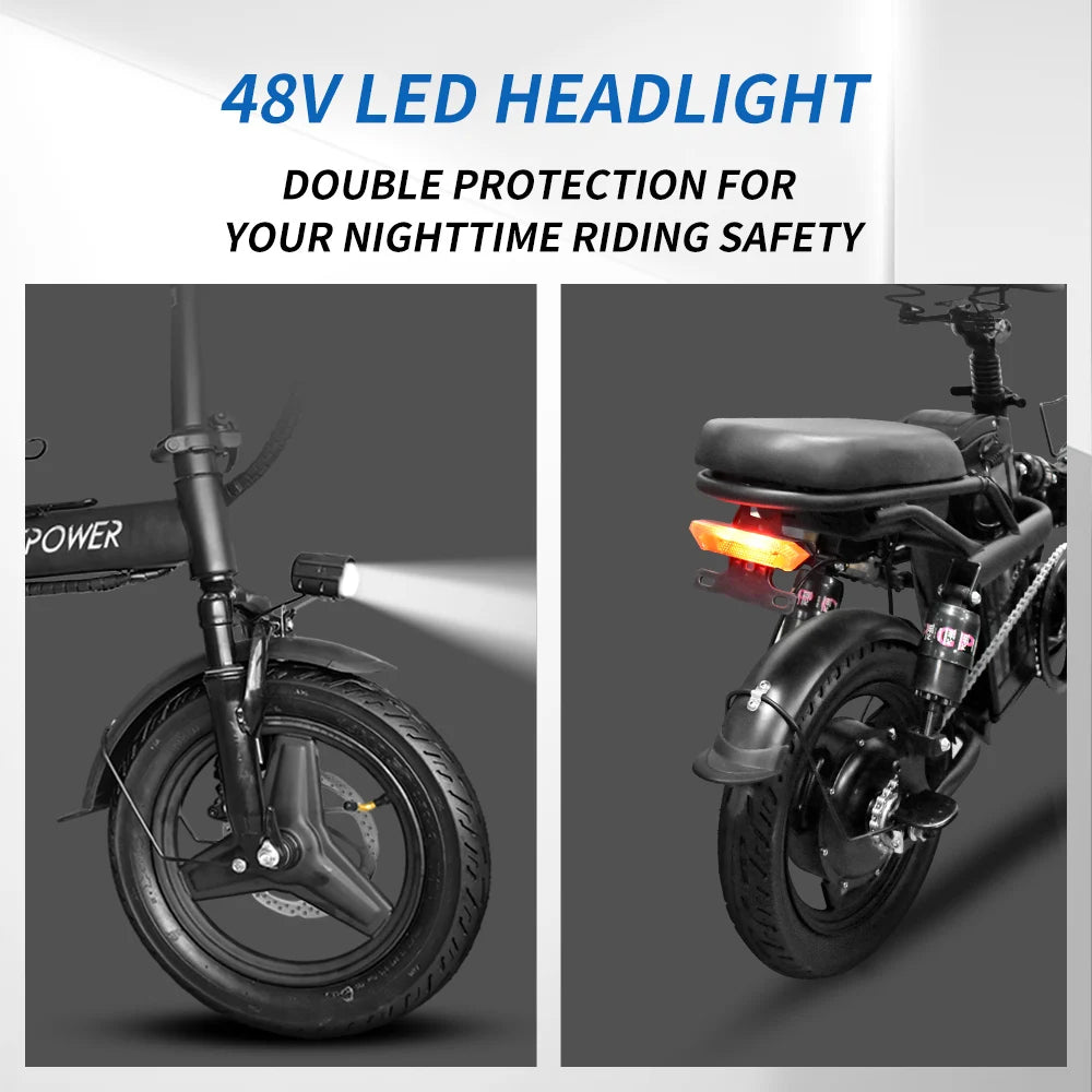 DeePower K300 14inch Mini Folding Ebike for Adults, Electric Bike,Electric Bicycle with Lithium Battery,20MPH Commuting e-bike RISE DEFENSE SYSTEMS.AI PRODUCTS