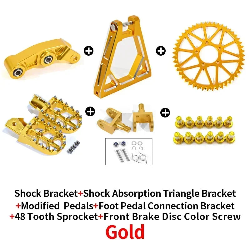 For Sur Ron Shock Absorbing Tripod Reinforced Rear Triangle Suspension SUR-RON CNC Full Bike Modification Parts Surron Frame RISE DEFENSE SYSTEMS.AI PRODUCTS