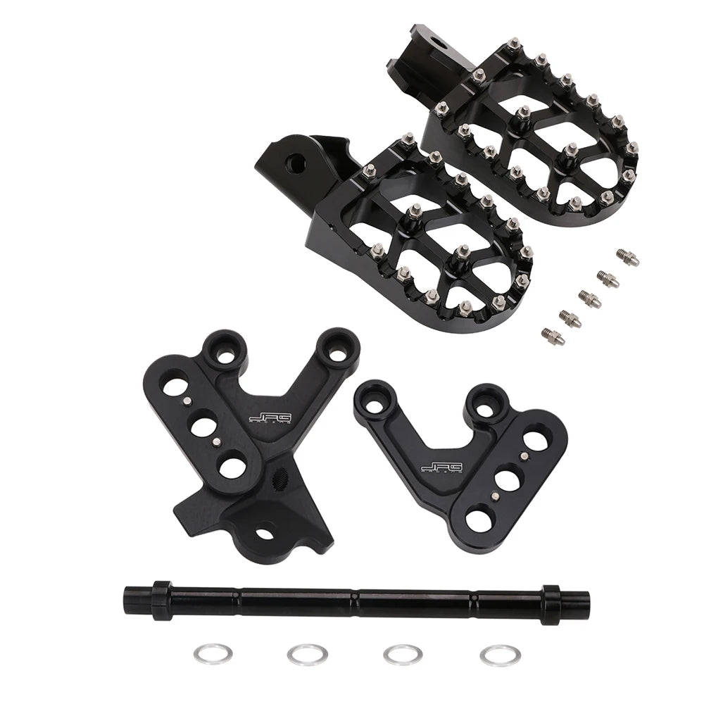 For Surron Light Bee X S Sur Ron Motorcycle CNC Aluminum Foot Pegs Footrest Footpeg Support Bracket Lever Footbracket RISE DEFENSE SYSTEMS.AI PRODUCTS