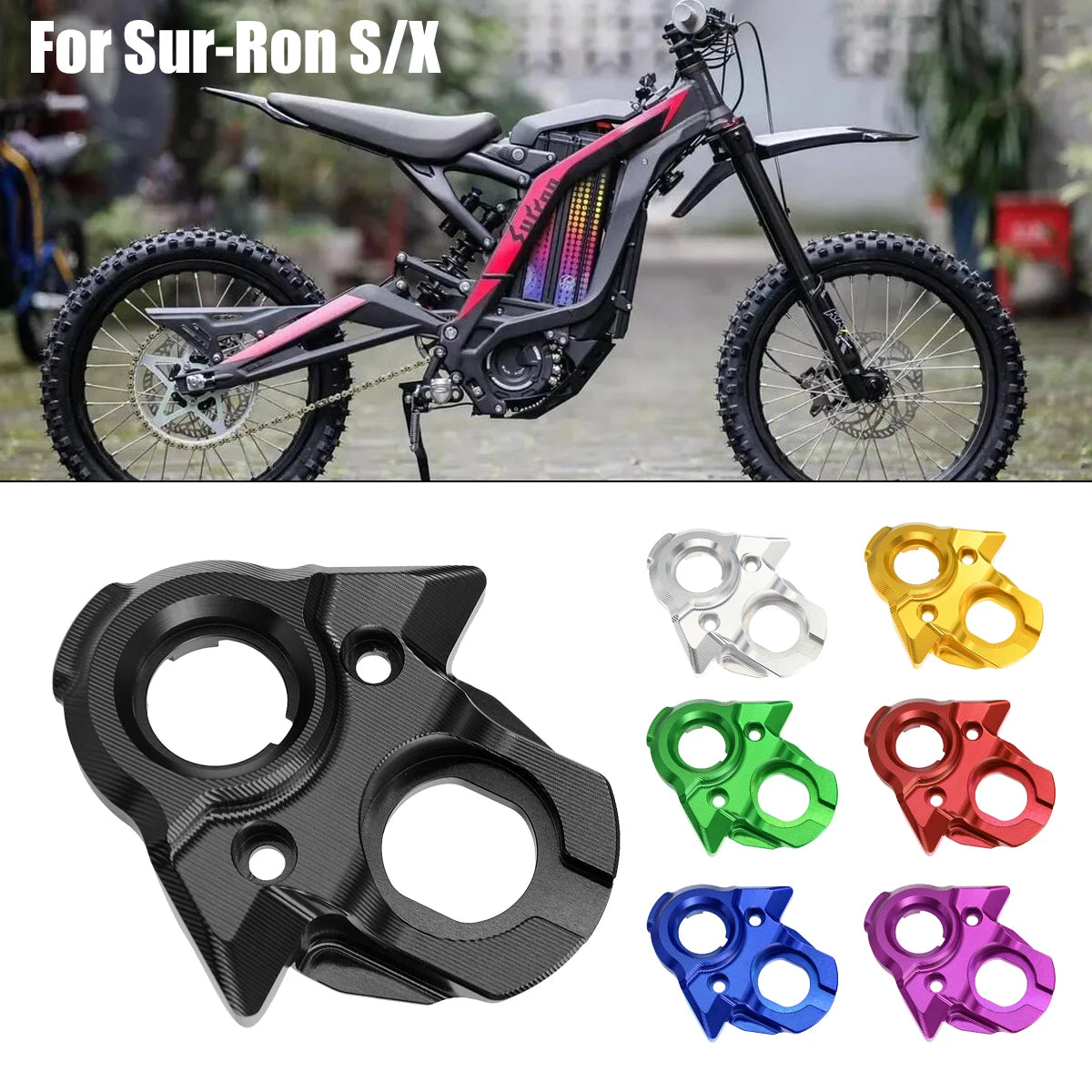 For SURRON Light Bee X Central Control Decorative Cover Scooter Dirt Bike USB CNC SUR RON Key Plate Center Console Trim Cover RISE DEFENSE SYSTEMS.AI PRODUCTS