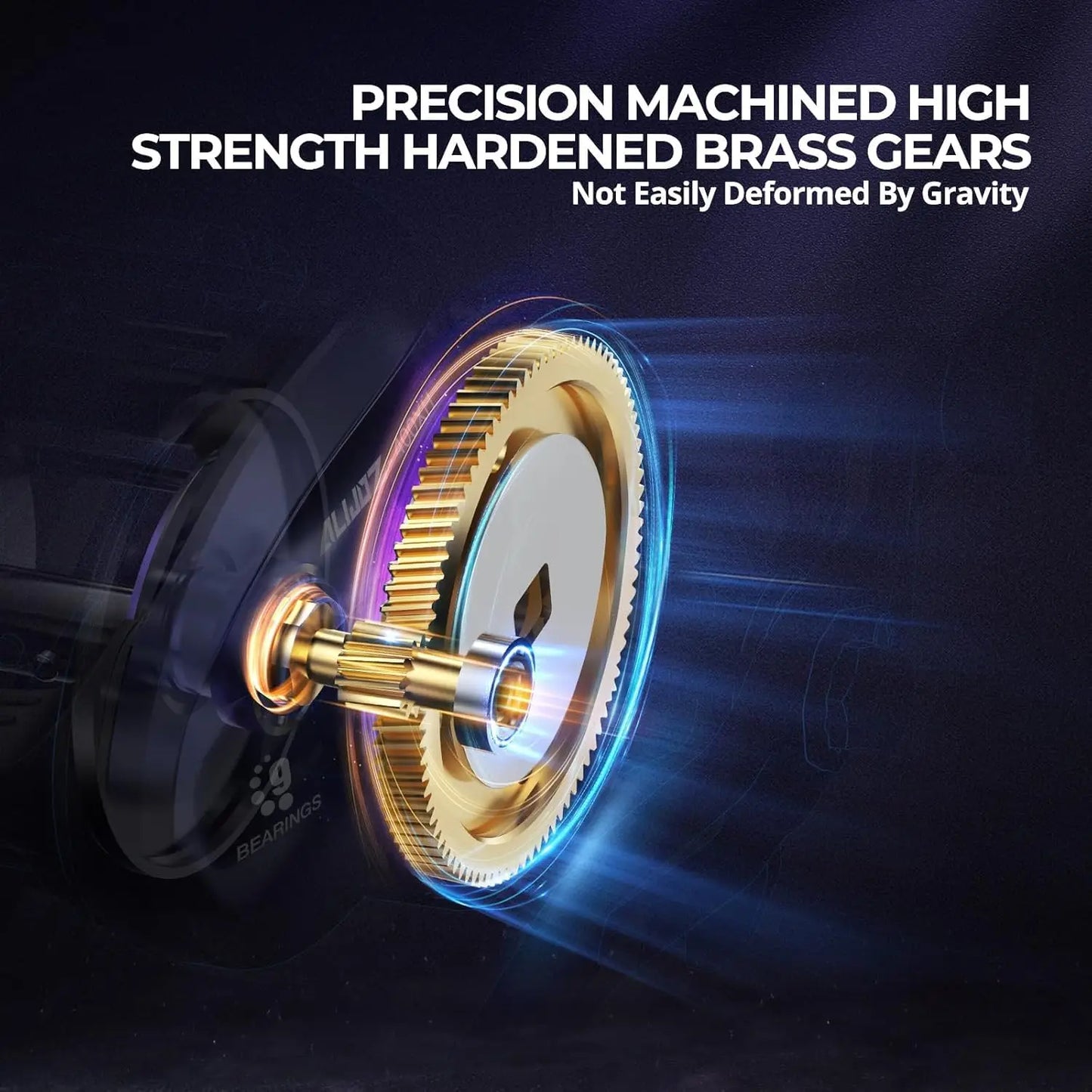 Fishing Reel, 38Lbs Max Drag Aluminum Alloy Frame Baitcasting Reel, Available in 6.6:1/8.1:1 Gear Ratio, Freshwater and Saltwate RISE DEFENSE SYSTEMS.AI PRODUCTS