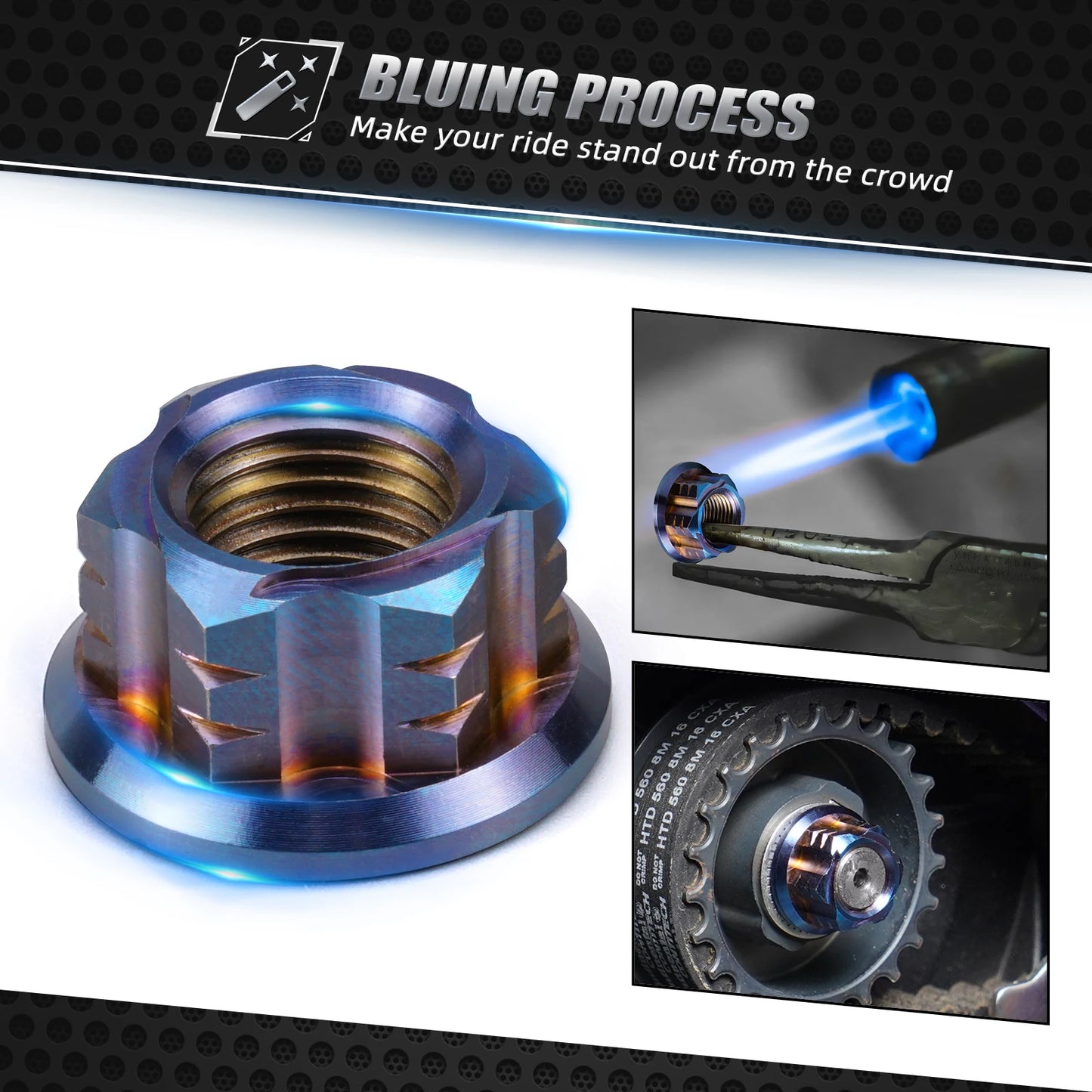 For Surron light bee X Belt Pulley Cover & Primary Belt Pulley Nut light bee S light bee L1E Segway X160 X260 Electric Dirt Bike RISE DEFENSE SYSTEMS.AI PRODUCTS