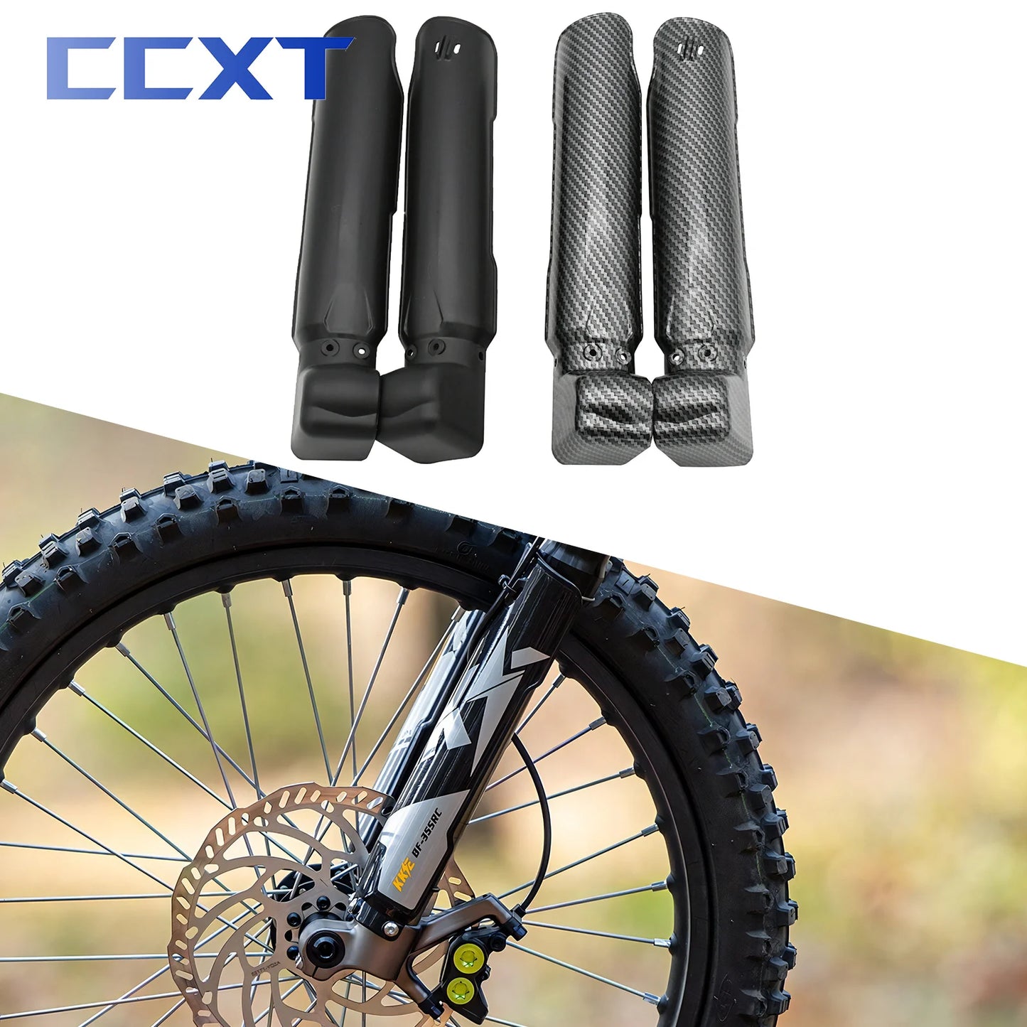 For Sur Ron KEE Surron Light Bee X/S Accessories Electric Bike Motocross Shock Absorber Fork Guards Plastic Protection Universal RISE DEFENSE SYSTEMS.AI PRODUCTS