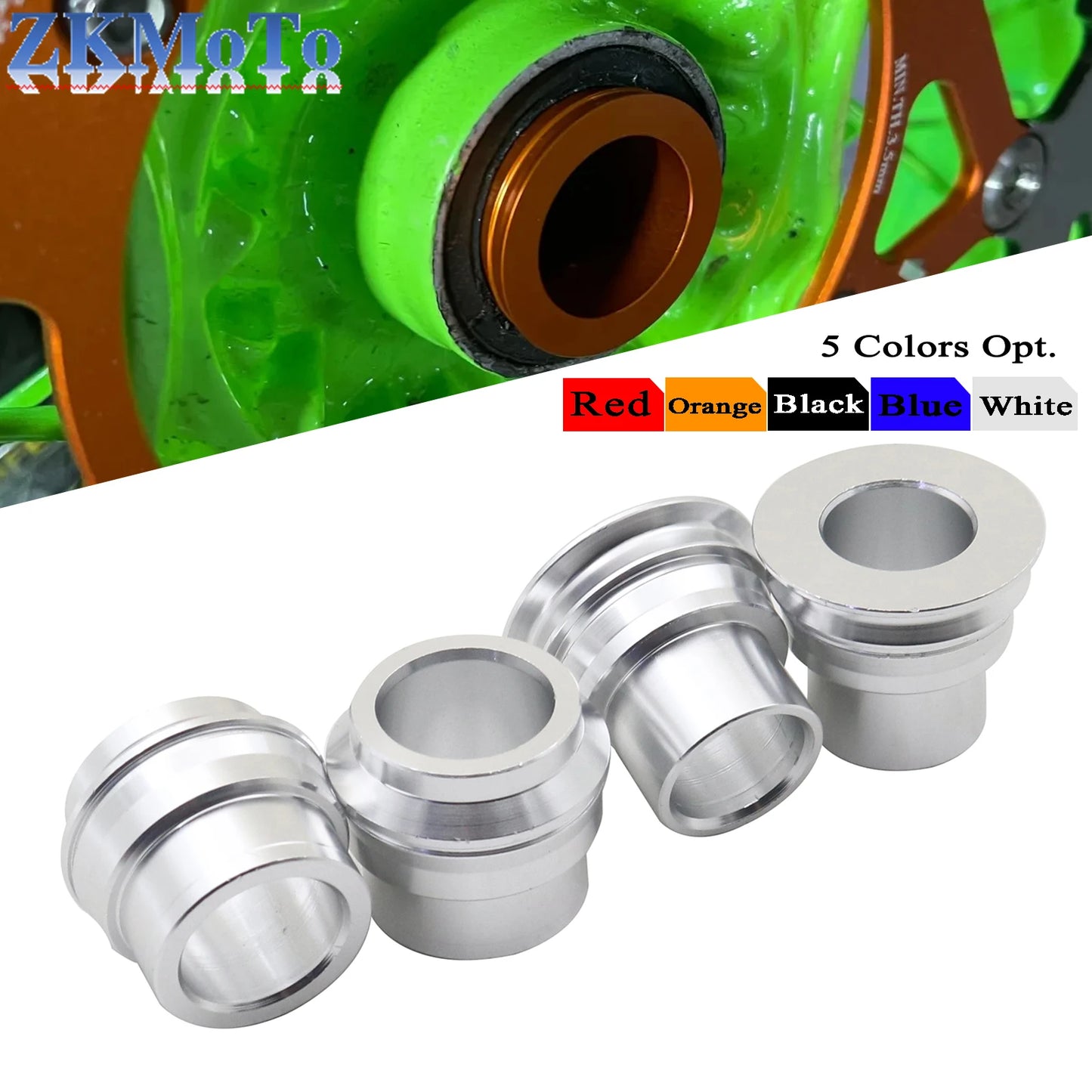 Motorcycle CNC Front Rear Wheel Axle Hub Spacer For KTM EXC EXCF EXCW XCW XCFW 125 150 200 250 300 350 400 450 500 530 2008-2023 RISE DEFENSE SYSTEMS.AI PRODUCTS