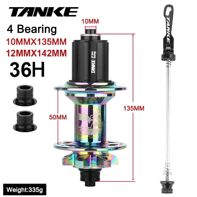 TANKE-MTB Hub,36 Holes 6 claw 108 Clicks NBK,Sealed Bearing,Mountain Bike Aluminum Alloy Disc Brake hub,7,8,9,10,11,12 Speed HUB RISE DEFENSE SYSTEMS.AI PRODUCTS