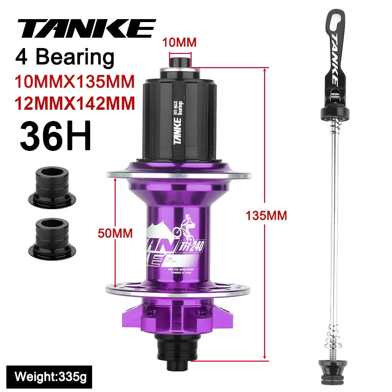 TANKE-MTB Hub,36 Holes 6 claw 108 Clicks NBK,Sealed Bearing,Mountain Bike Aluminum Alloy Disc Brake hub,7,8,9,10,11,12 Speed HUB RISE DEFENSE SYSTEMS.AI PRODUCTS