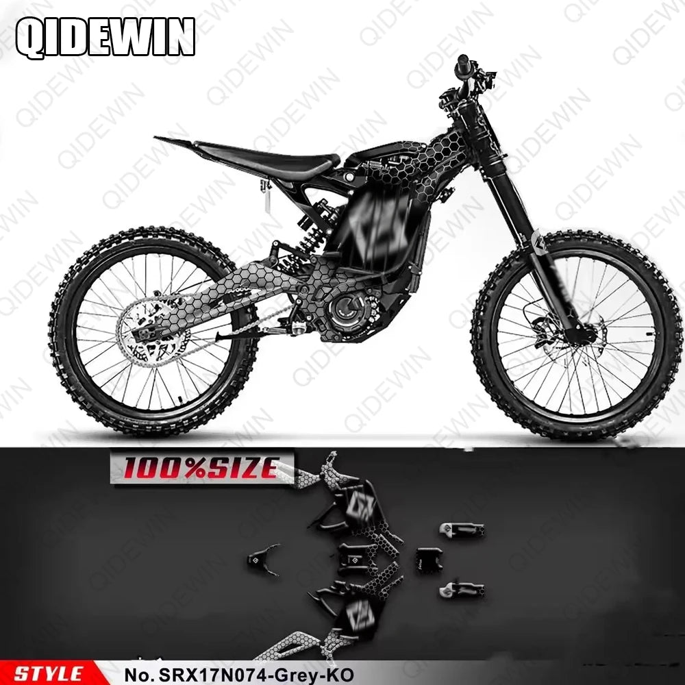 Decorative decals for SURRON Light bee X/S motorcyclesPaint protection filmPersonalized decorative stickers RISE DEFENSE SYSTEMS.AI PRODUCTS