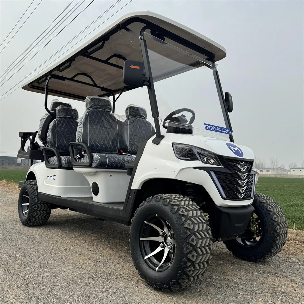 Customize New Club Sightseeing Golf Car 4/6 Seater 48V 60V Off-road Solar Electric Golf Cart RISE DEFENSE SYSTEMS.AI PRODUCTS