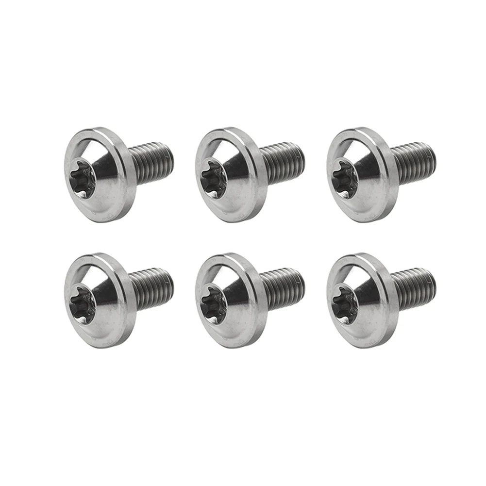 6pcs M6x10mm Titanium Alloy Bolts Truss Torx Head Screws Universal For Bike Motorcycle RISE DEFENSE SYSTEMS.AI PRODUCTS