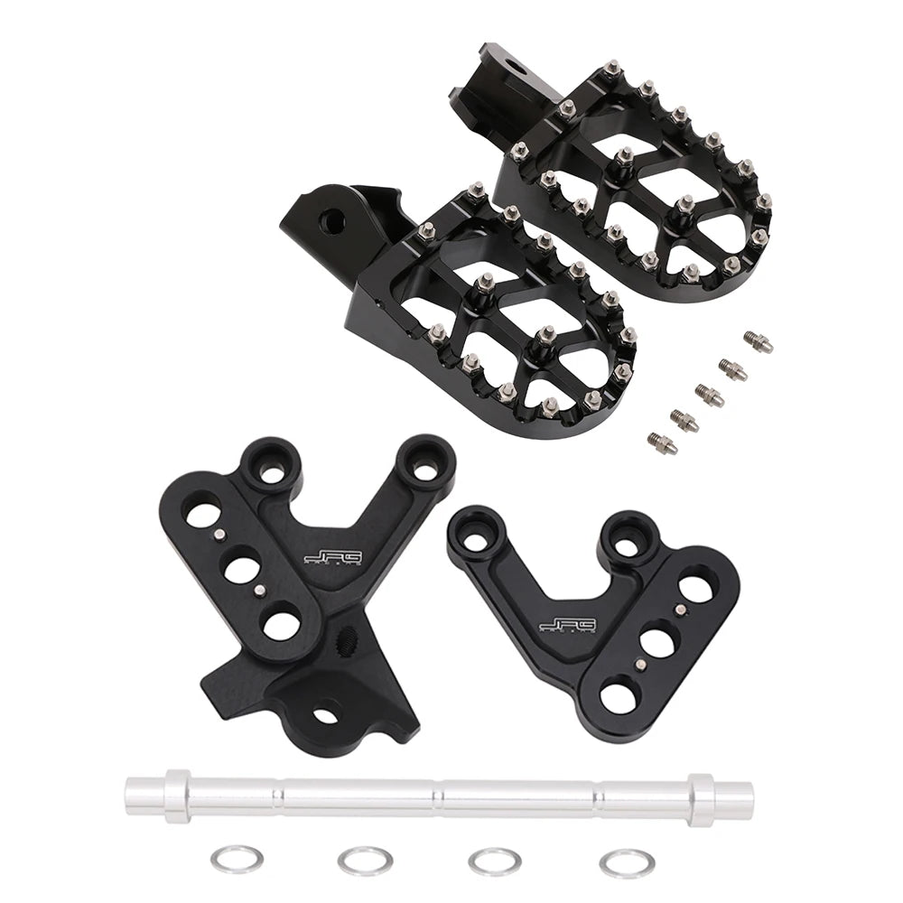 For Surron Light Bee X S Sur Ron Motorcycle CNC Aluminum Foot Pegs Footrest Footpeg Support Bracket Lever Footbracket RISE DEFENSE SYSTEMS.AI PRODUCTS