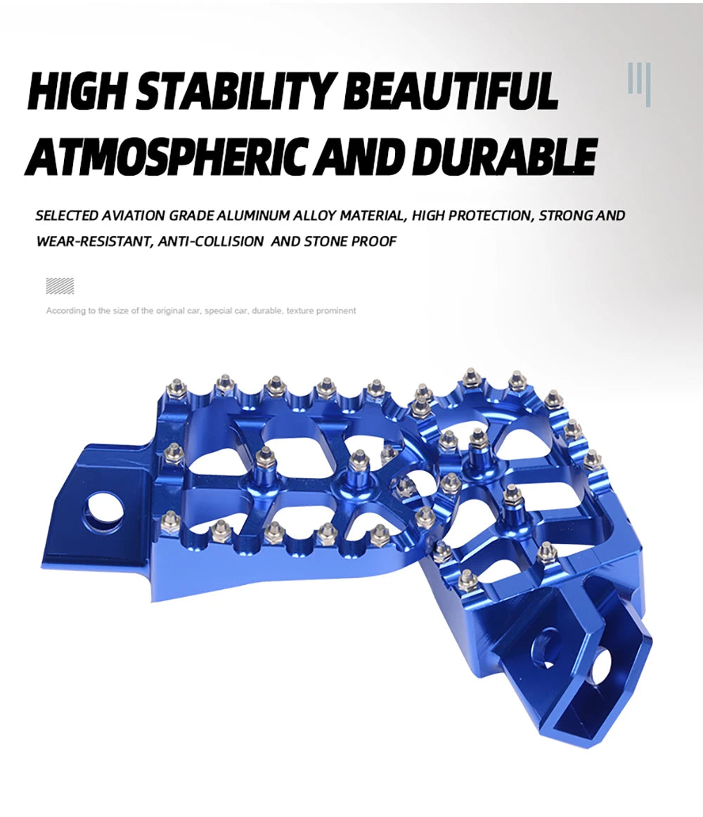 Motorcycle FootRest Footpegs Foot Pegs Pedal For YAMAHA TTR 90 110 125 250 TTR250 YZ80 YZ125 YZ250 YZ WR 200 250 500 Accessories RISE DEFENSE SYSTEMS.AI PRODUCTS