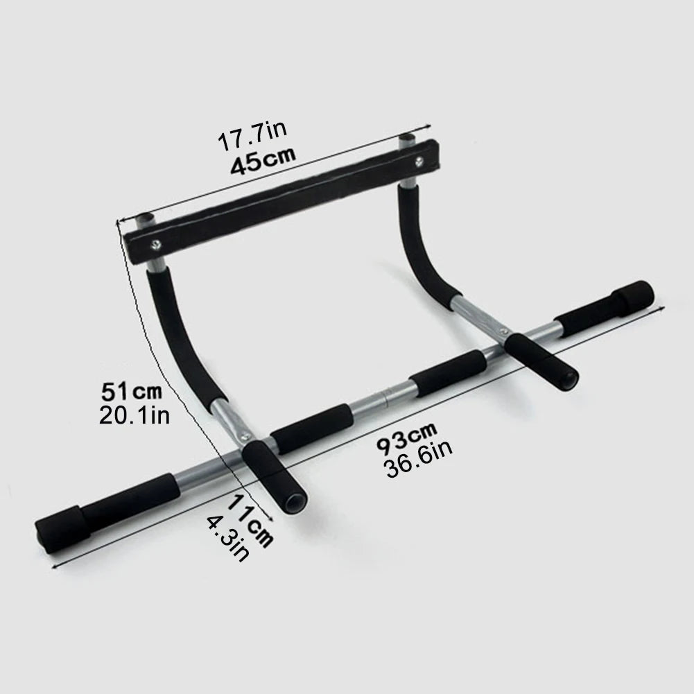 New Pull Up Bar No Drilling Steel Chin Up Bar Max Limit 100KG Door Mounted Bar with Padded Handles for Home Gym Strength Trainer RISE DEFENSE SYSTEMS.AI PRODUCTS